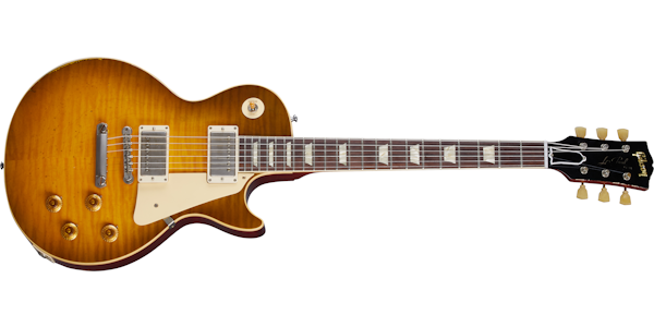 Gibson Custom Shop Murphy Lab 1959 Les Paul Standard Golden Poppy Burst Heavy Aged - Golden Poppy Burst LPR59HAGPNH