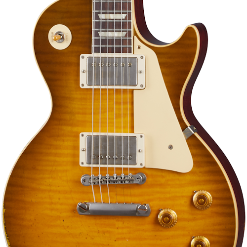 Gibson Custom Shop Murphy Lab 1959 Les Paul Standard Golden Poppy Burst Heavy Aged - Golden Poppy Burst LPR59HAGPNH