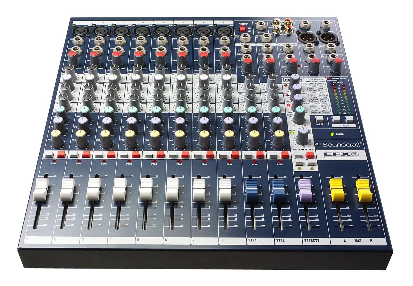 SOUNDCRAFT EFX8 8-CHANNEL MIXER WITH LEXICON EFFECTS