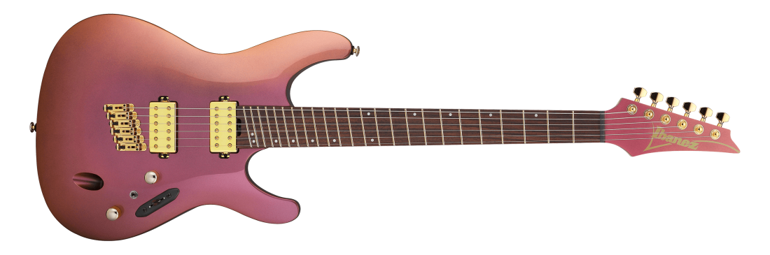 Ibanez SML721 Electric Guitar Multi Scale - Rose Gold Chameleon SML721RGC
